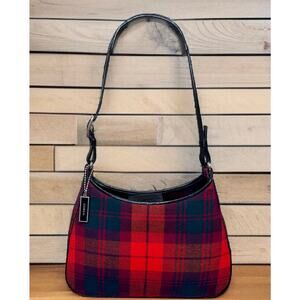 Vintage Coach 8133 Girlie Plaid Wool Hobo Bag
